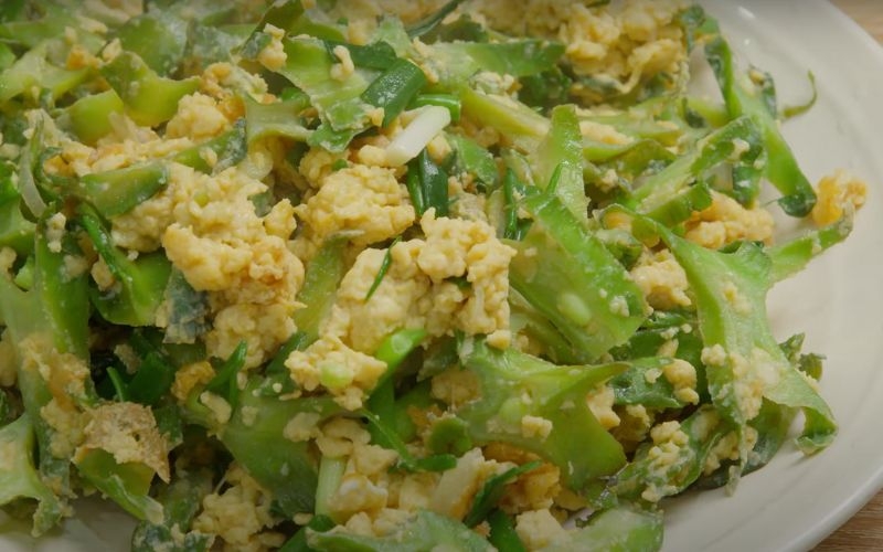 Đậu rồng xào trứng
