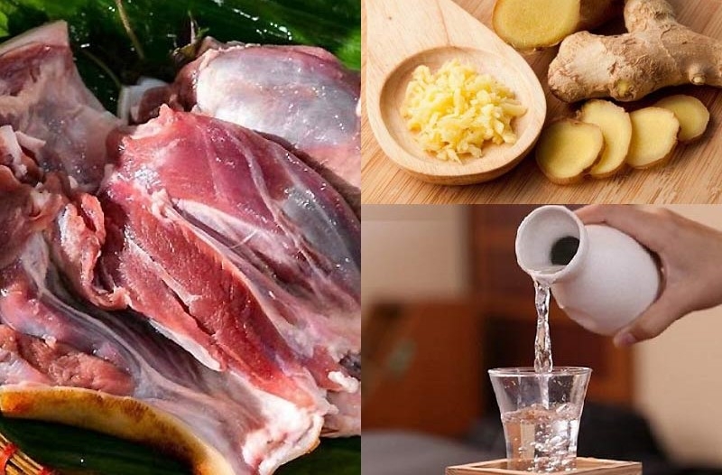 nguyên liệu làm dê nướng tảng