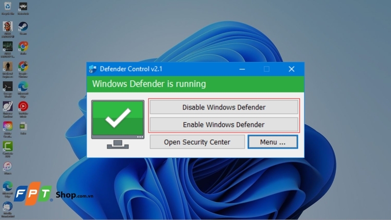 Cách tải Defender Control v2.1 bước 5