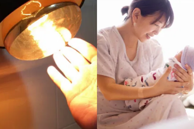 đèn sưởi cho bà bầu 1