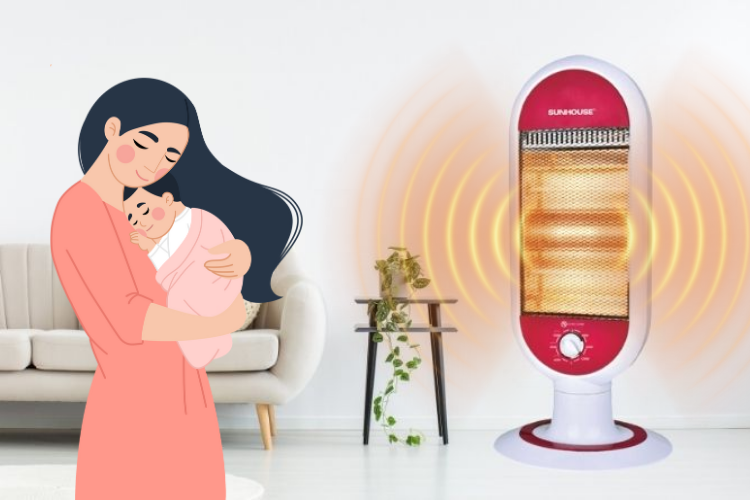 đèn sưởi cho bà bầu 4