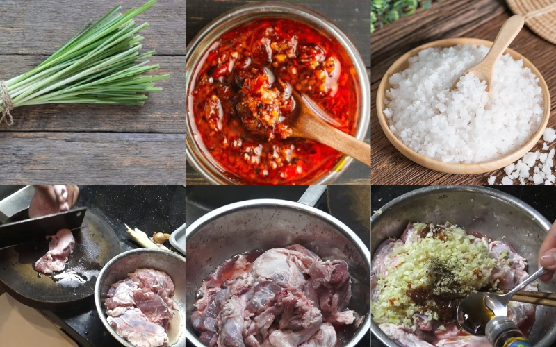 Cách ướp diềm heo nướng sa tế bằng nồi chiên không dầu