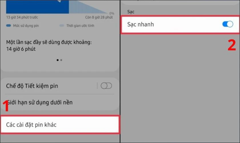 Điện thoại Samsung sạc chậm (hình 4)