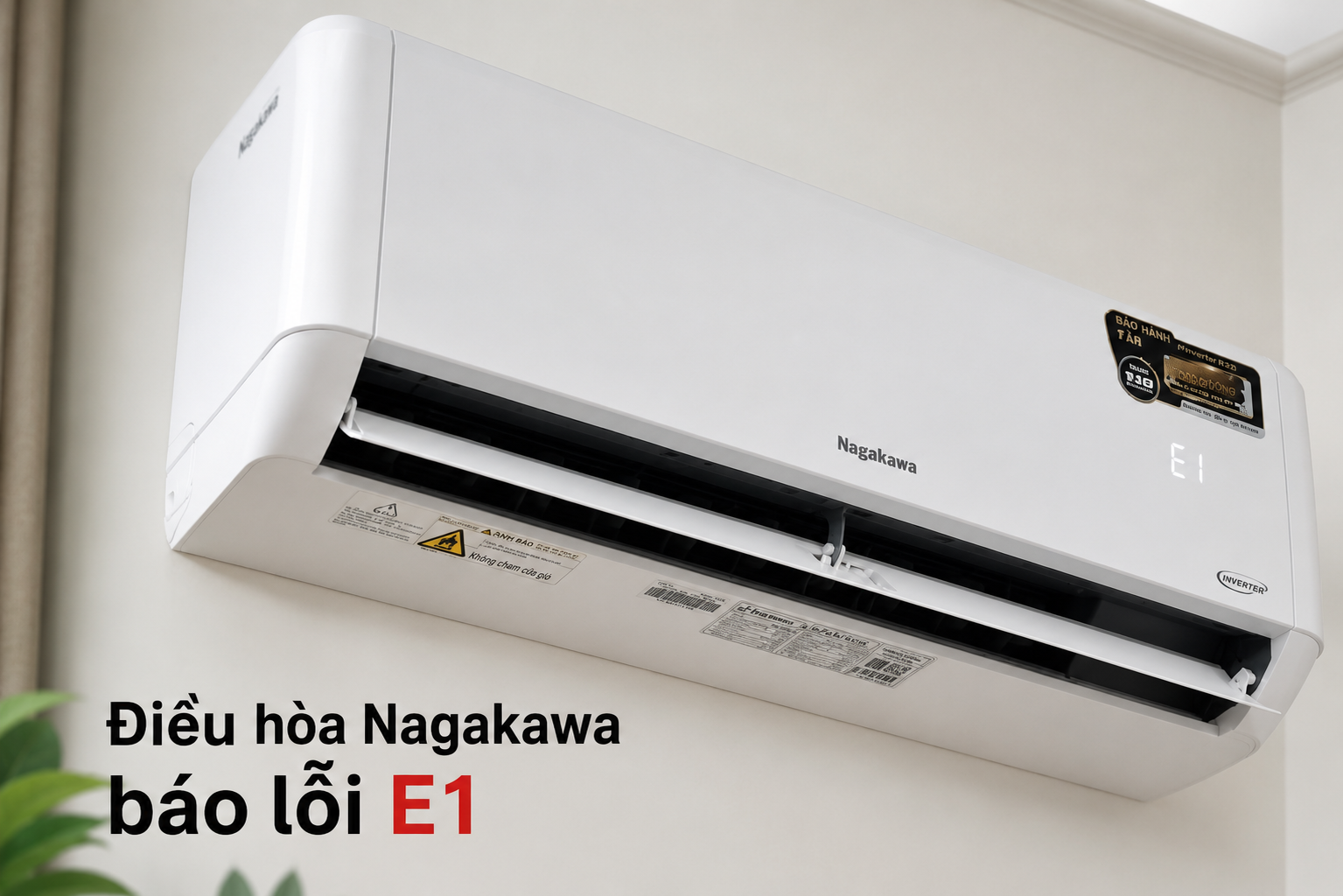 Điều hòa Nagakawa báo lỗi E1: Nguyên nhân và cách xử lý giúp máy hoạt động ổn định trở lại