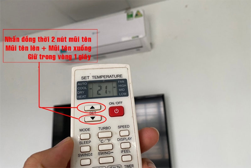 Điều khiển điều hòa Casper bị khóa hình 2