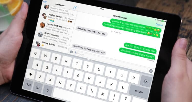 đọc chính tả văn bản trên iPad 6