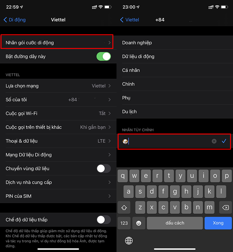 Đổi tên nhà mạng trên iPhone 3