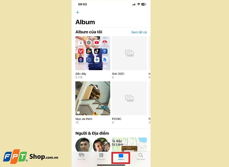 đổi tên Photo album trên iPhone, iPad 5