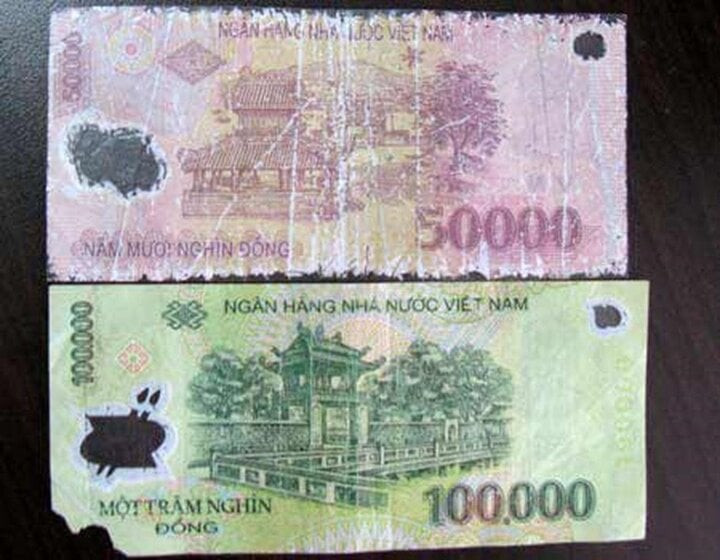 Tiền rách phải là tiền thật