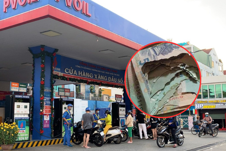 Đổi tiền rách ở cây xăng có được không? Nên đổi tiền rách ở đâu?