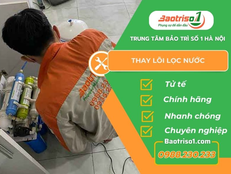 đơn vị bảo trì máy lọc nước - bảo trì số 1