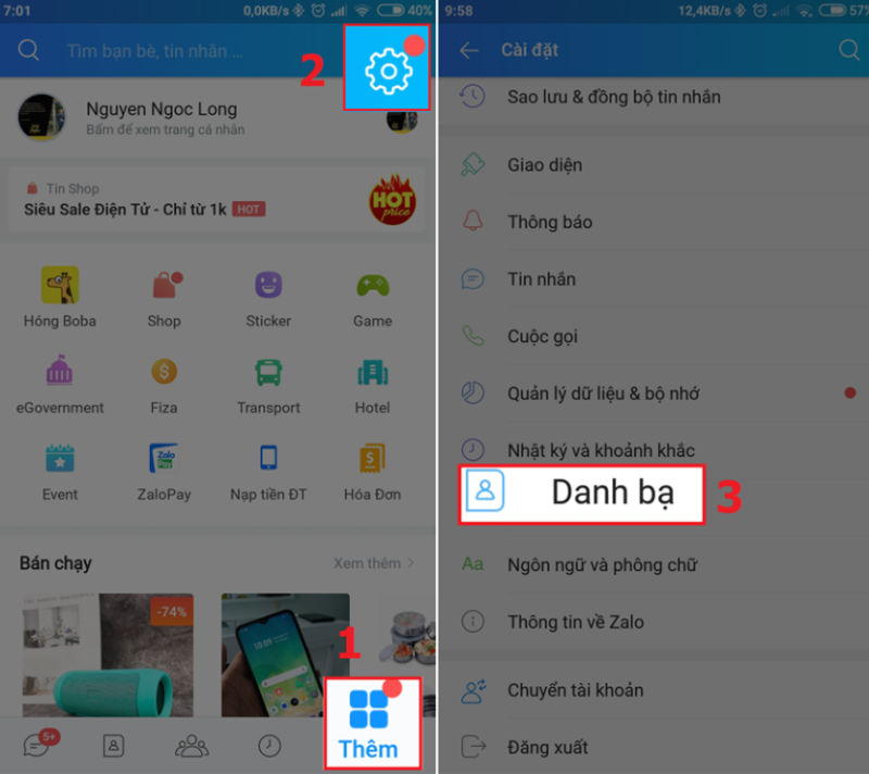 Đồng bộ danh bạ điện thoại lên Zalo (hình 7)