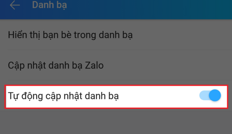 Đồng bộ danh bạ điện thoại lên Zalo (hình 8)
