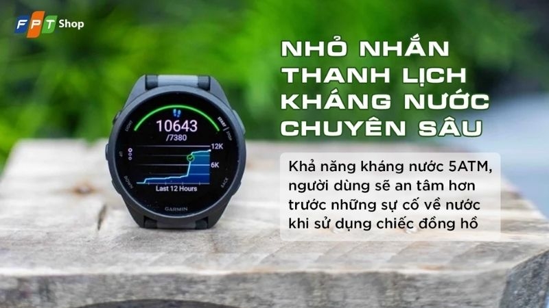 Đồng hồ thể thao chống nước Garmin Forerunner 165