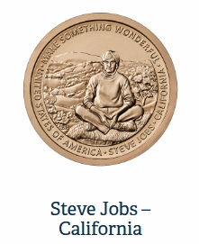 Đồng xu 1 USD in hình Steve Jobs chính thức được công bố