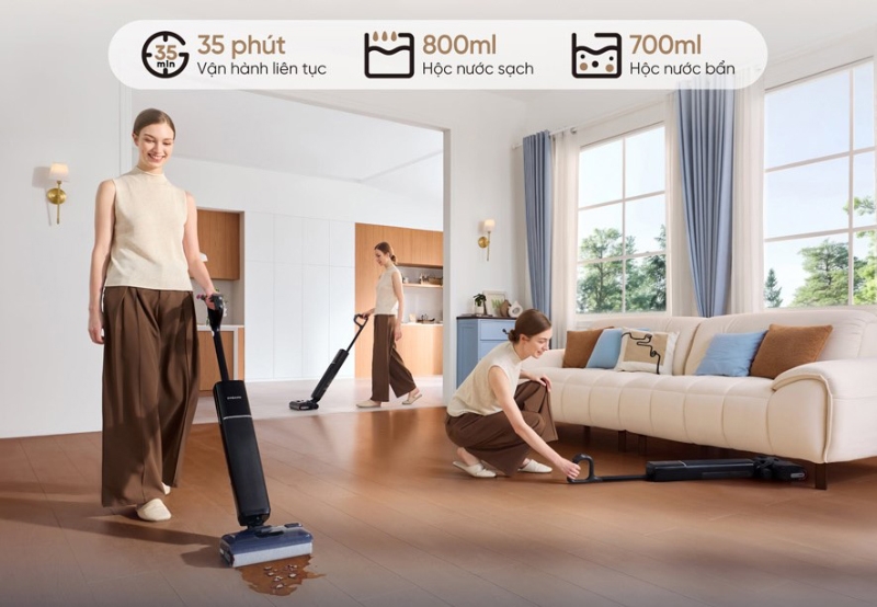 Máy hút bụi lau nhà không dây Dreame H16 GT - hình 9