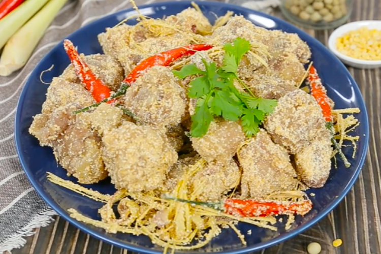 đuôi heo rang muối 6