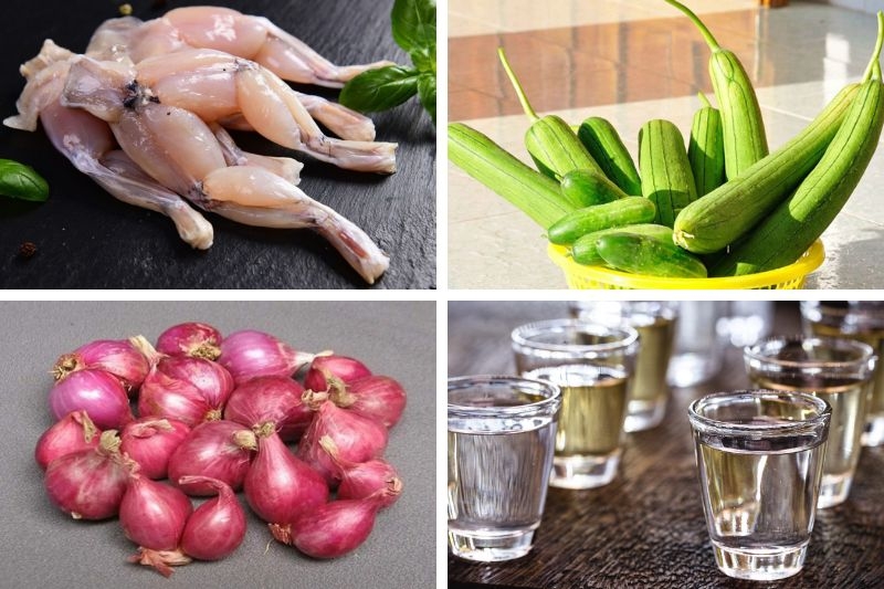 Ếch xào mướp ảnh 2