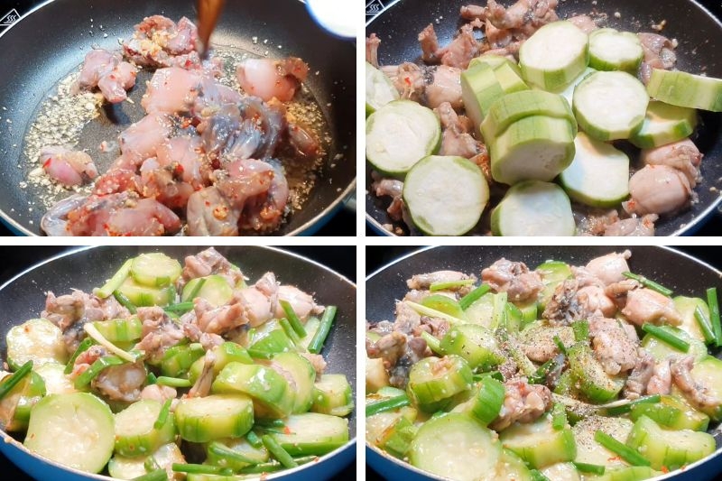 Ếch xào mướp ảnh 6