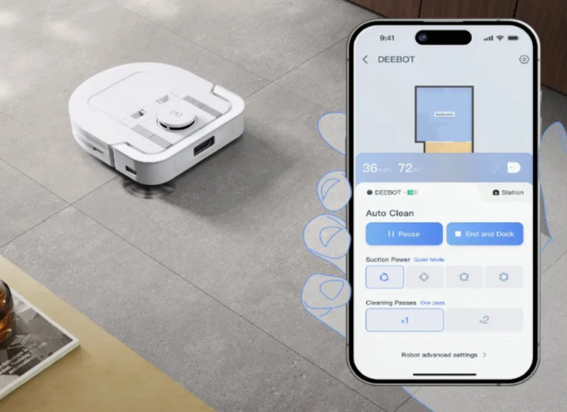 Robot hút bụi Ecovacs Deebot X5 Hybrid - hình 11