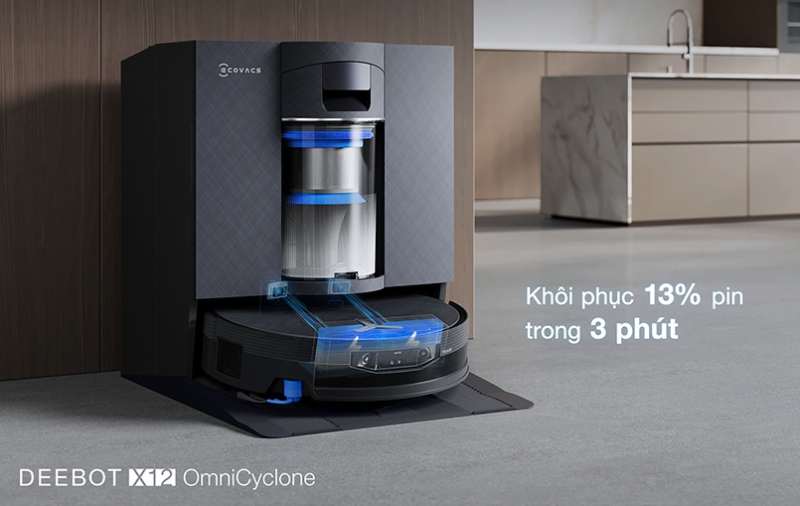 Robot hút bụi thông minh Ecovacs X12 Omnicyclone - hình 9