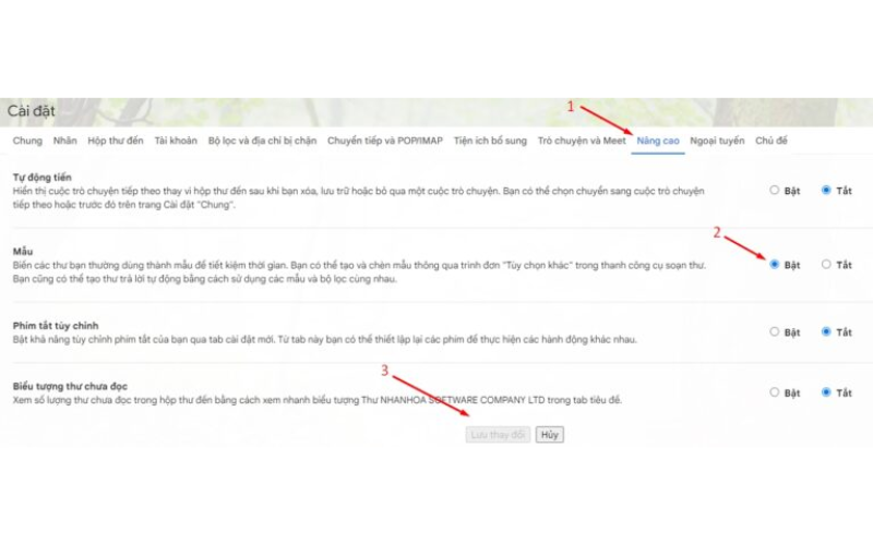 Cách bật tính năng Mẫu Email trong Gmail
