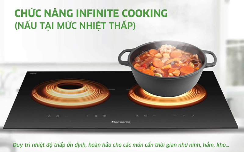 Bếp từ đôi lắp âm Kangaroo KGIC50D3C 4400W - hình 2