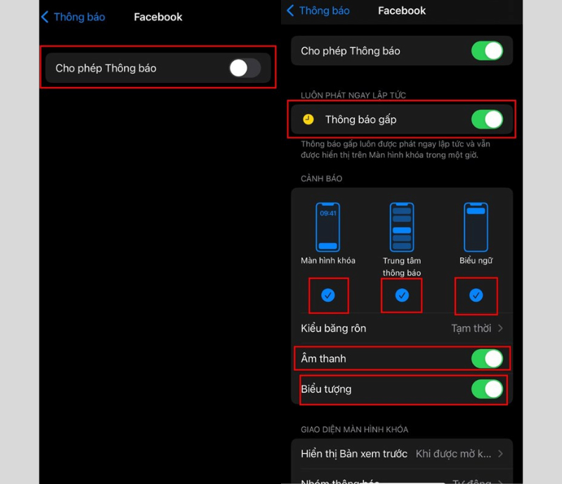 Facebook không nhận được thông báo 6
