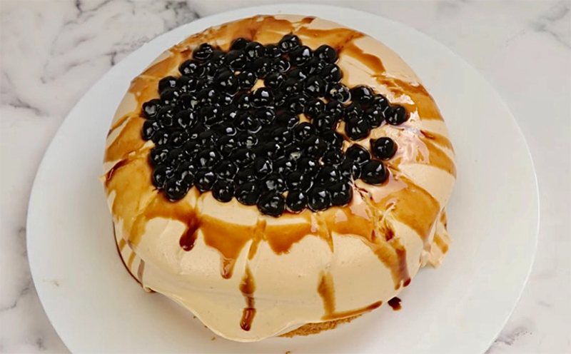 Cách làm flan trà sữa trân châu (hình 11)