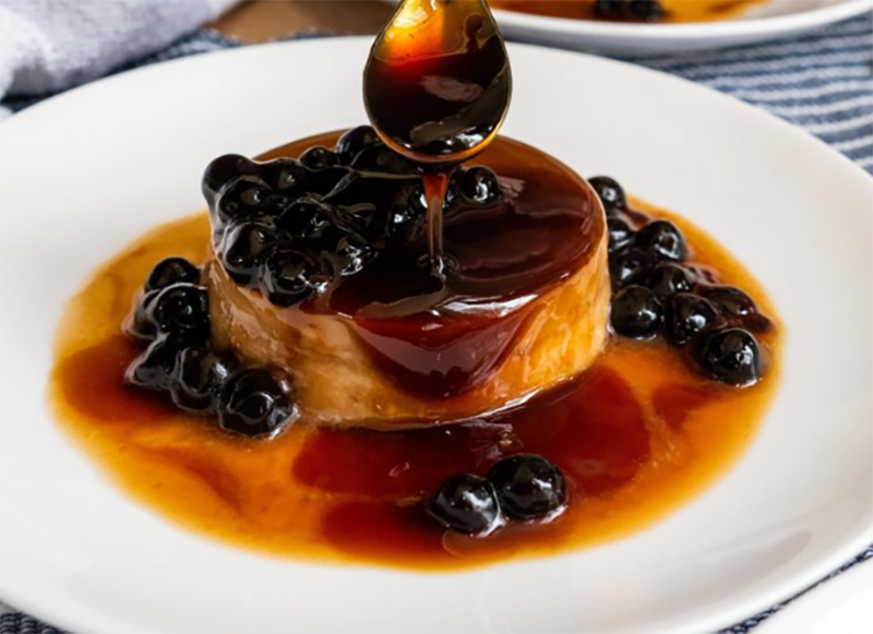 Cách làm flan trà sữa trân châu (hình 10)