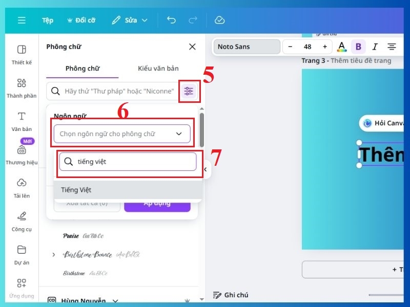 Font tiếng Việt Canva ảnh 5