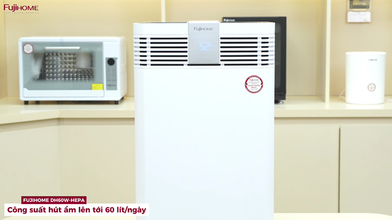 Máy hút ẩm 60 lít Fujihome DH60W-HEPA (hình 1)
