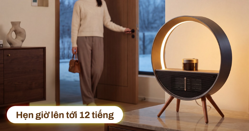 Máy sưởi gốm điều khiển bằng giọng nói Fujihome FH02RLUX 2000W - hình 8