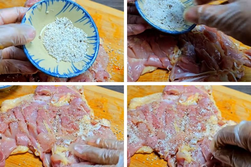 Gà cuộn hấp ảnh 3