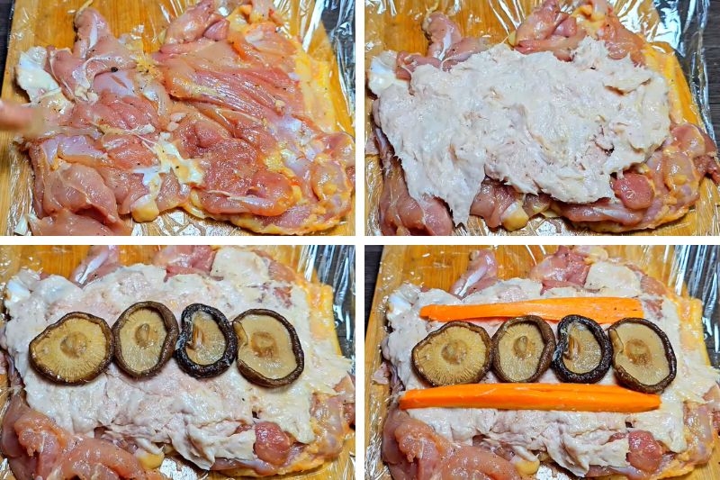 Gà cuộn hấp ảnh 4