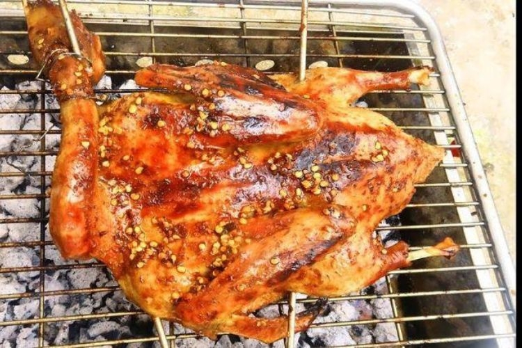 gà nướng lá chanh