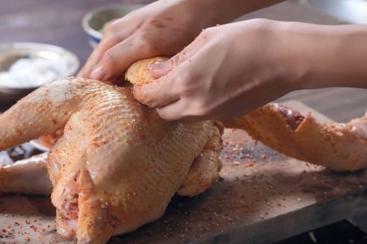 gà nướng lá chanh