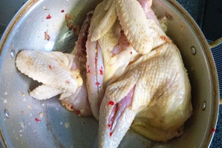 gà nướng lá chanh