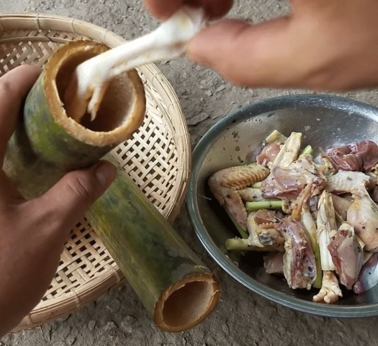 gà nướng ống tre 5