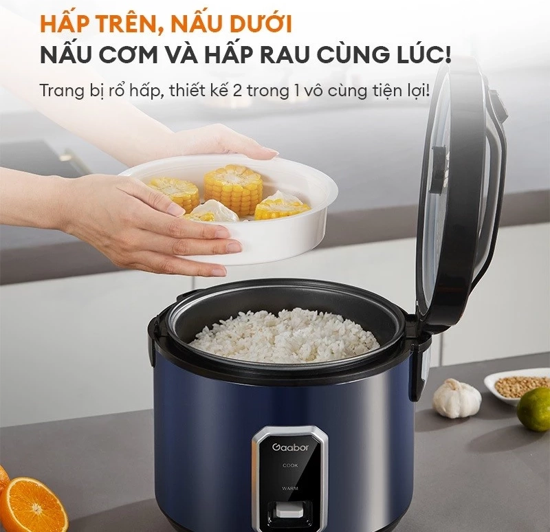 Nồi cơm điện tử Gaabor 2.2 lít RC50M-BE01A (hình 4)
