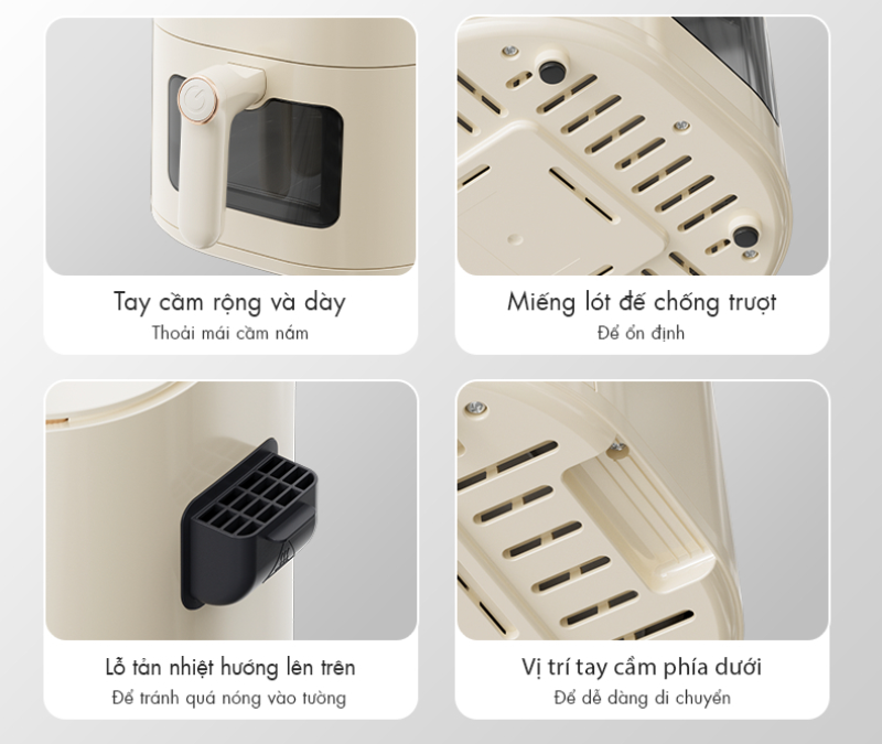 Nồi chiên không dầu Gaabor 5 lít AF-45M01A (hình 3)