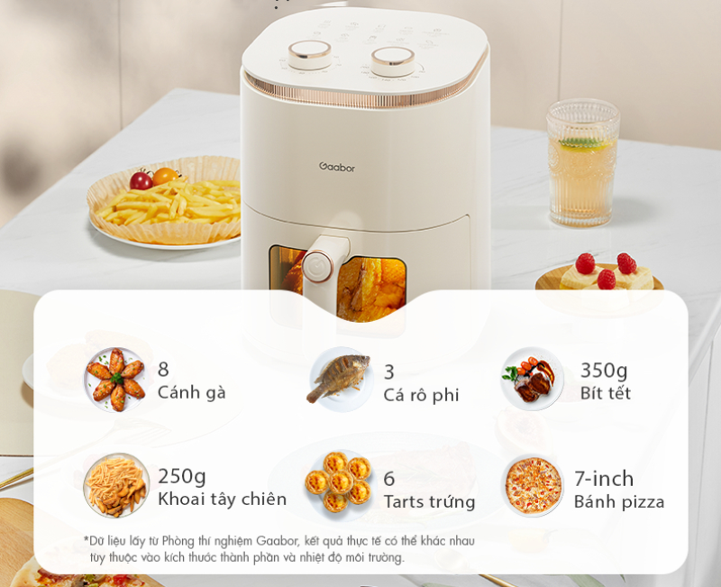 Nồi chiên không dầu Gaabor 5 lít AF-45M01A (hình 4)