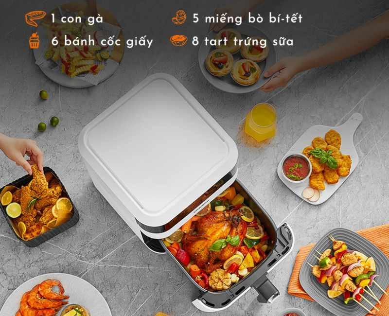 Nồi chiên không dầu Gaabor 8.5 lít GA-E85AS (hình 2)