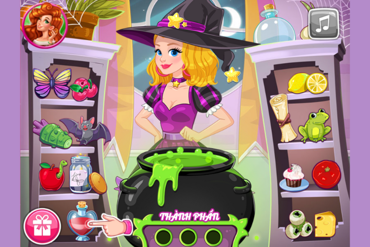 game phù thủy chế thuốc 1