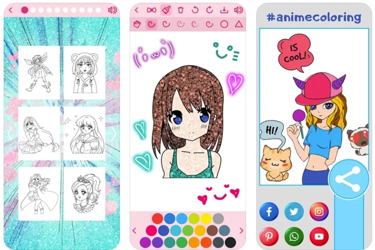 game tô màu anime 5