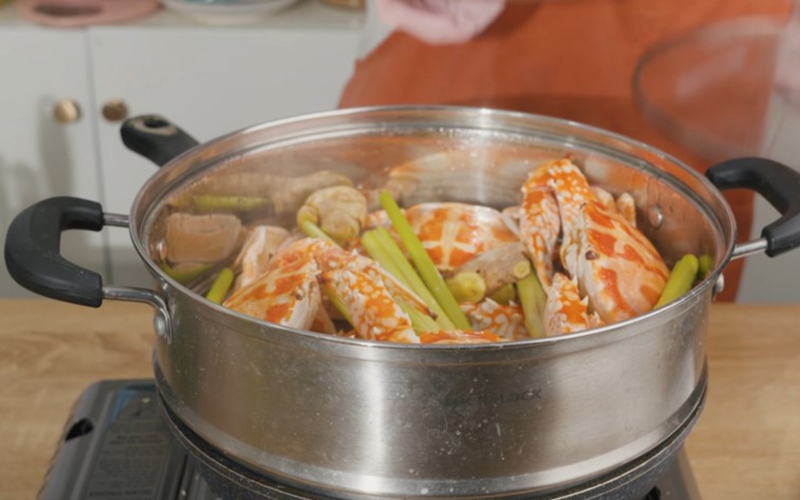 Hướng dẫn cách làm ghẹ hấp sả (hình 6)