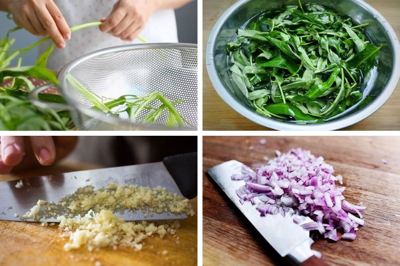 Ghẹ nấu rau muống ảnh 3
