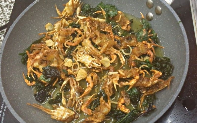 ghẹ sữa chiên lá lốt 5