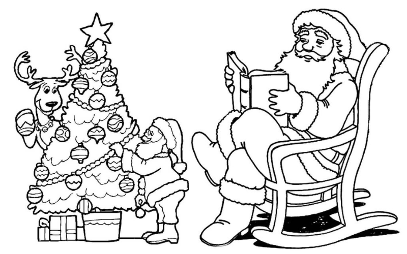giáng sinh tranh tô màu noel (ảnh 10)