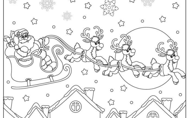 giáng sinh tranh tô màu noel (ảnh 12)